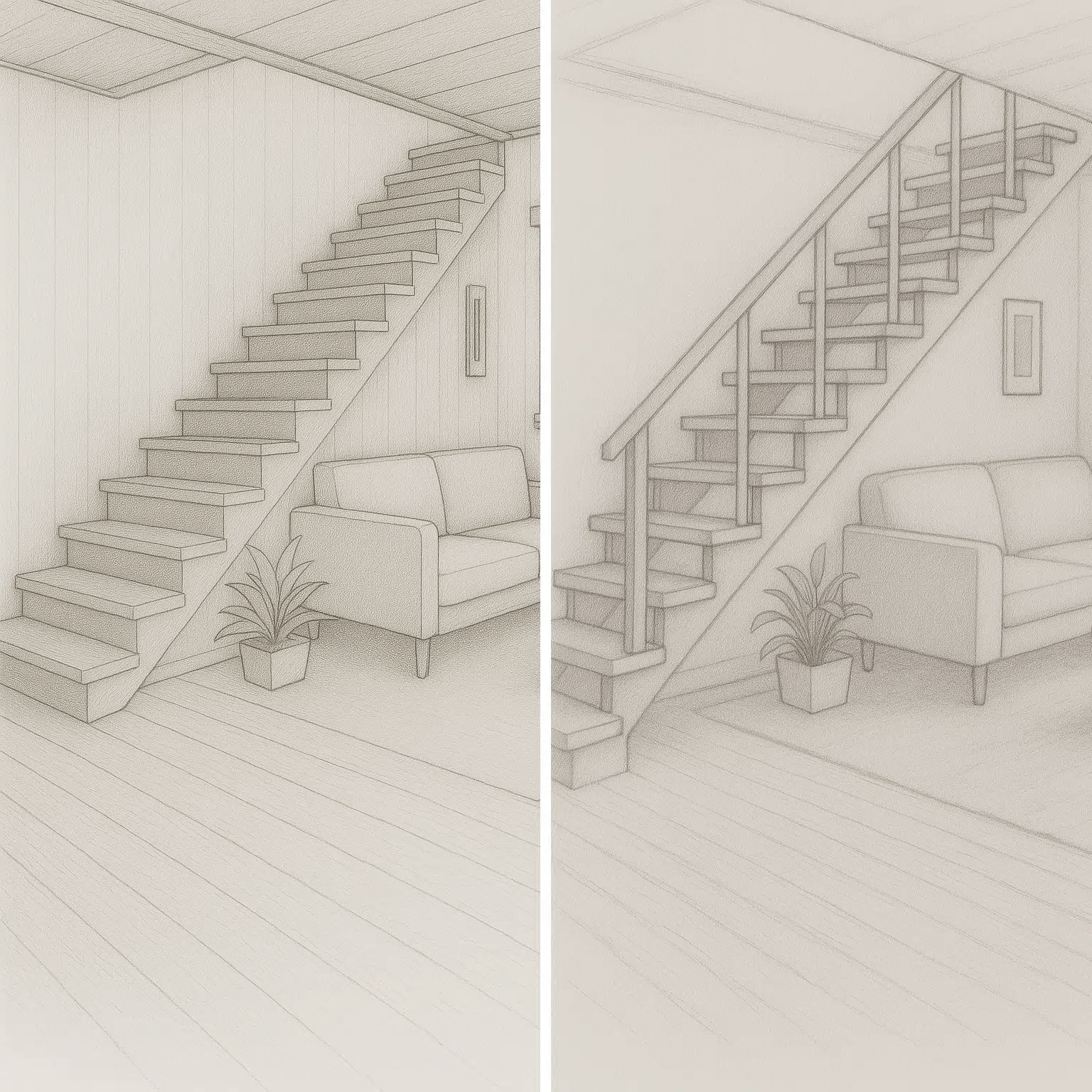 Open en dichte trappen