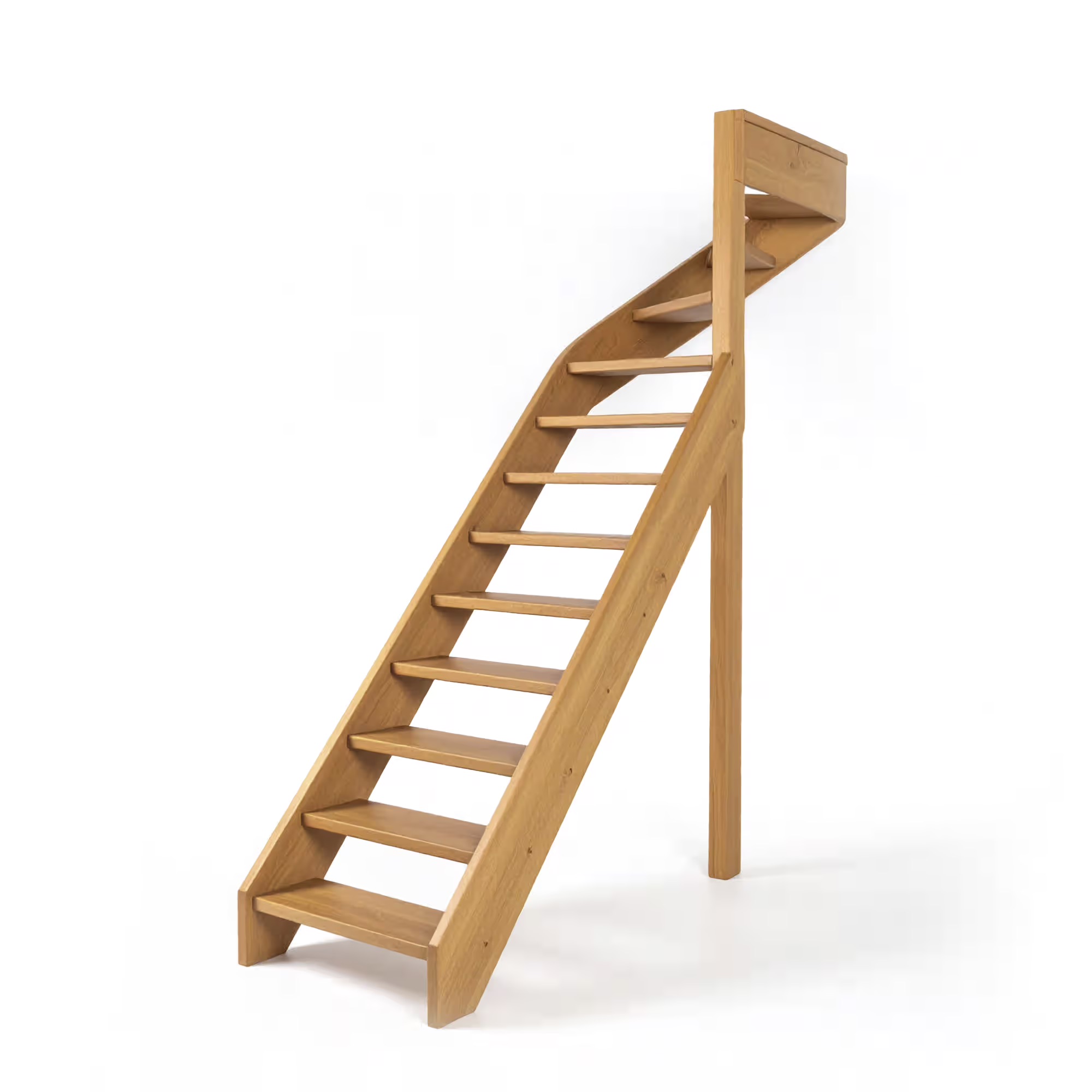 Houten bovenkwart trap